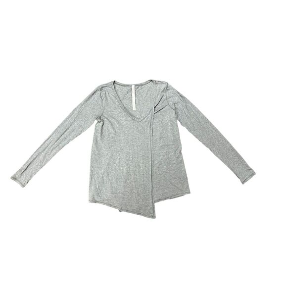 lululemon athletica Tops - Lululemon, Women's Gray Long Sleeve Top, "Knot a Problem Long Sleeve," Size 8